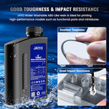 JAYO 3kg Water Washable ABS-Like Resin Grey, Toughness & Easy Water Wash, High-Precision, Low-Shrinkage Formula with Fast Curing, Universal LCD/DLP/SLA Printer Compatible (Grey, 3kg)