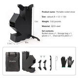 Rocket Stove Rocket Stove for Cooking Portable Wood Mini Burning Stove, Fire Camping Stove for Cooking backyard cooking Camping grill outdoor events BBQ Comes with storage bag GODSAX