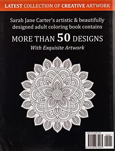 Coloring Book for Adults: Adult Coloring Book: Mandalas and Patterns: Stress Relieving Designs for Relaxation, Fun and Calm Creative Designs & Artwork