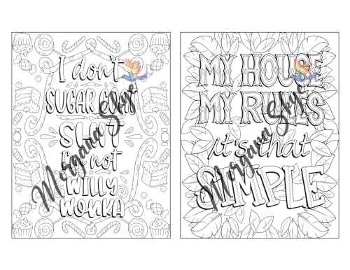 Swear Word Coloring Book for Moms: Motivational Quotes and Doodle Therapy for Stressed Out Moms Who Deserve a Break (and a Glass of Wine!) WoodArtSupply