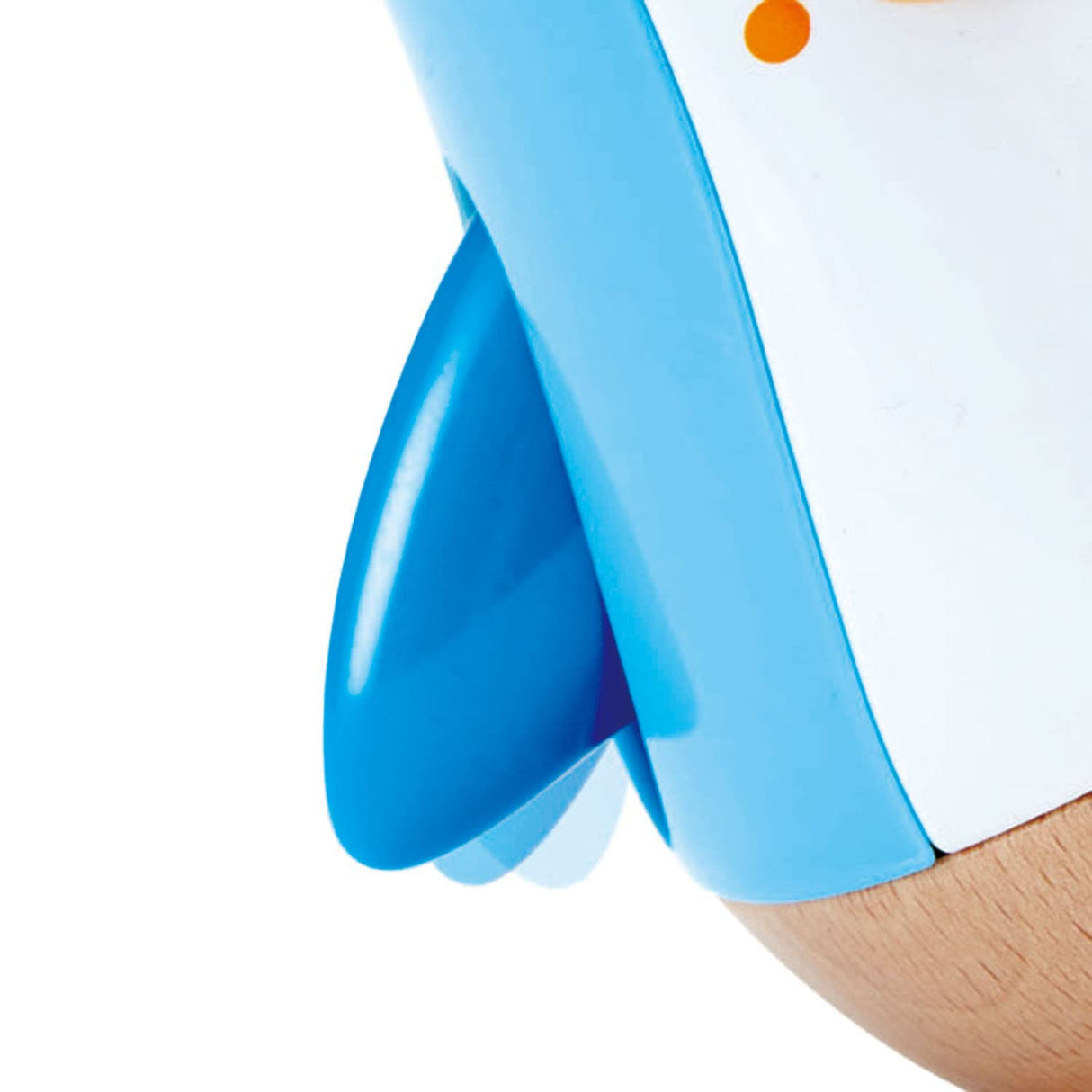 Hape Penguin Musical Wobbler | Colorful Wobbling Melody Penguin, Roly Poly Toy for Kids 6 Months+, Multicolor, 5'' x 2'' (E0331) , Blue Hape