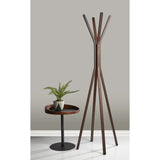 Adesso Toby Coat Rack, Walnut Adesso