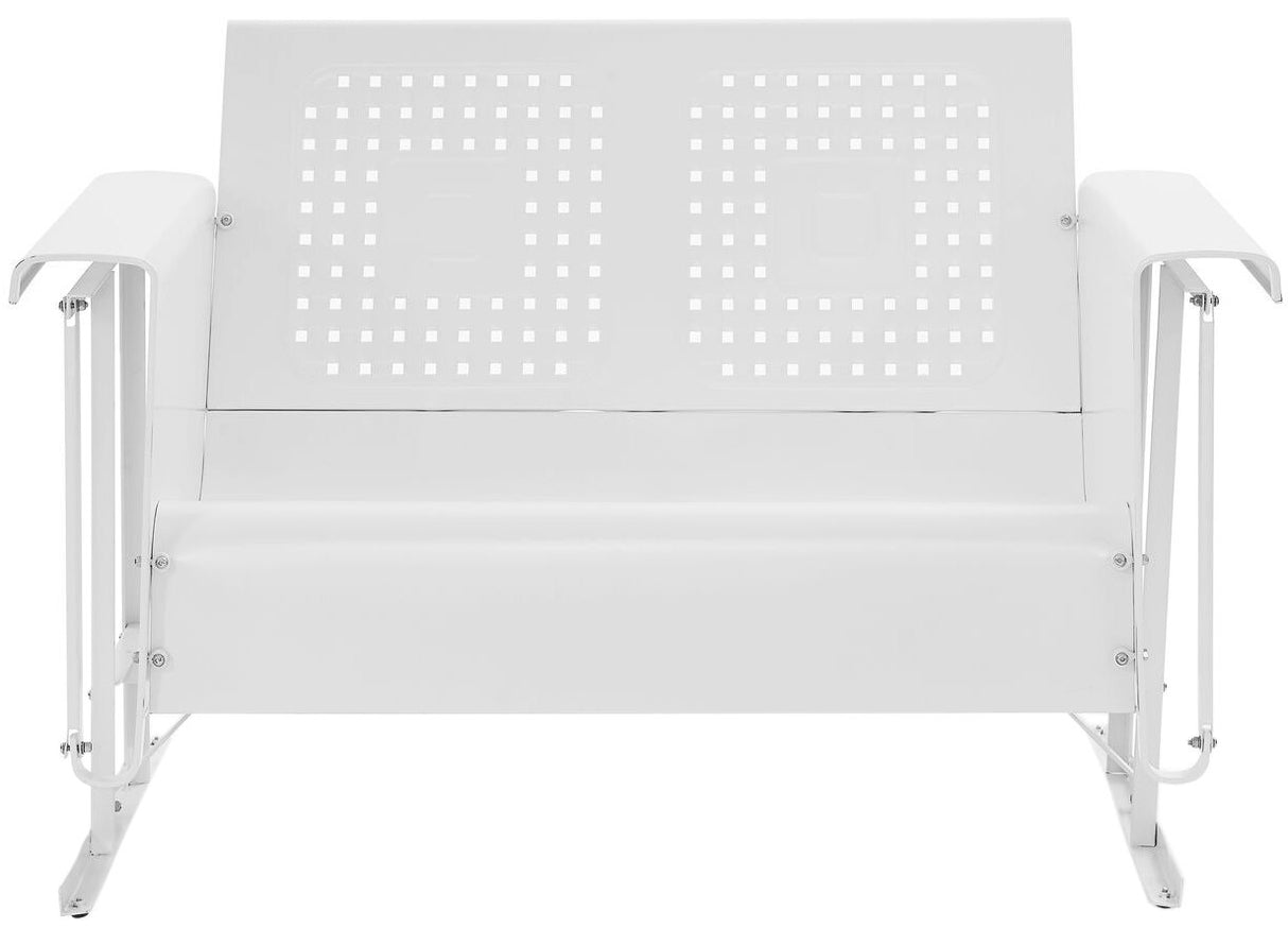 Crosley Furniture Bates Loveseat Glider - White Crosley Furniture