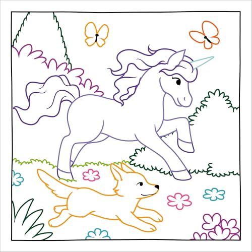 Magic Paper Coloring Book: Unicorns: Discover Hidden Patterns and Images! WoodArtSupply