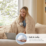 Joiedomi Tufted Twin Comforter Set, 2 Pieces Brown Boho Twin Bedding Set with 1 Plaid Geometric Comforter and 1 Pillow Sham, Checkered Bed in a Bag for All Seasons Joiedomi