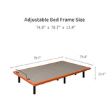 ESHINE Adjustable Bed Frame King - Ergonomic Electric Bed Base, Foot & Head Incline, APP Control, Wireless Remote, Zero Gravity, Anti-Snore, King, 2000 Series ESHINE
