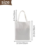 ORJ 6 PCS Sublimation Tote Bags, blank canvas tote bags for sublimation,polyester tote bags for DIY Crafting and graffiti 12.2 * 14.2 in ORJ