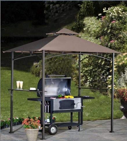 MASTERCANOPY Grill Gazebo Replacement Canopy for Model L-GG001PST-F (Brown) - WoodArtSupply