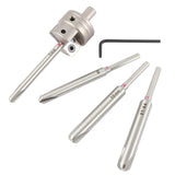 O'SKOOL Pen Barrel Trimmer Kits with No-Sharpening Cutting Head,7mm 、“O”、27/64" 、10mm Pen Mill Pilot Cutter Shafts for Wood Turning Pen Blank Trimmer O'SKOOL