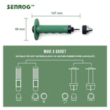 SENROG 12 in 1 Hole Punch Set, Hollow Punch Set for Leather, Gasket Hole Punch Set, Rubber Hollow Hole Punch Set, Plastic Sheet Gasket Punch Set, 3/16'' to 1-1/4'' Hole Punch Kit with Handle SENROG