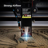 Creality Air Assist Kit for Laser Engraver Falcon 10W, 22L/min Airflow Air Assist Pump for Laser Cutter and Engraver, Clean Surface Smooth Edge, Remove Smoke/Dust, Protect Laser Lens Creality