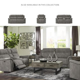 Signature Design by Ashley Next-Gen DuraPella Faux Leather Zero Wall Power Reclining Sofa with USB, Slate Gray Signature Design by Ashley