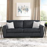 Signature Design by Ashley Altari Modern Queen Sofa Sleeper with 2 Accent Pillows, Dark Gray Signature Design by Ashley