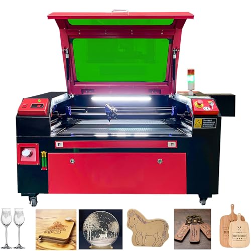 Furvveerr 80W CO2 Laser Engraver, 20" x 28" CO2 Laser Cutter with 2 Way Pass Air Assist Digital Control Panel RDWorks/Built-in Air pump/6L Water Tank for Wood Glass Acrylic More (Upgraded 80W) Furvveerr