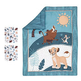 Lambs & Ivy (LAMCR) Lion King Adventure 3-Piece Mini Crib Bedding Set, Blue (790020) Lambs & Ivy