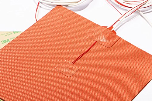 USA Import Material 200X200mm 500W 110V Cube Flexible Silicone Heater Compatible with Voron V2.4 3D Printer Prusa i3 RepRap 3D Printer Heated bed (110V) POLISI