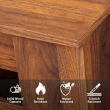 HOMBIX Extendable Dining Table, Transformer Folding Console Table for 10-12 People, Space Saving Dining Room Table for Apartments & Homes, Walnut HOMBIX