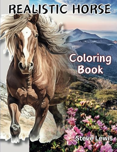 Realistic Horse Coloring Book for Adults: A Calm Expedition into Equine Magnificence - 50 Lifelike Horse Coloring Pages for Adult Leisure and Imagination WoodArtSupply