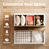 YESHOMY 31.5 inch Farmhouse Coffee Table, Coffee Tables for Living Room, Center Table with Flip-Top Lids, Large Storage Space (White) YESHOMY