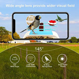 Kadymay Smart Bird Feeder with Camera Solar Powered, 1080P HD Live Video &Playback on Phone, AI Identify +10,000 Bird Species, 2.4G WiFi Bird Feeder Kadymay