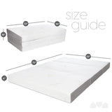 Milliard Tri Folding Memory Foam Mattress with Washable Cover Full Size (75" x 52" x 6") Milliard