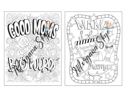 Swear Word Coloring Book for Moms: Motivational Quotes and Doodle Therapy for Stressed Out Moms Who Deserve a Break (and a Glass of Wine!)