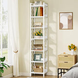 Tribesigns 78.7 Inch Tall Narrow Bookshelf - 7-Tier Freestanding Storage for Small Spaces Tribesigns