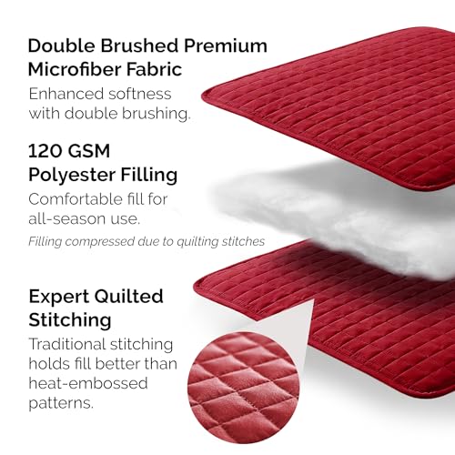 Southshore Fine Living, Inc. Full/Queen Quilt Bedding Set, Microfiber Quilts Queen Size, Coverlet, Stain & Pet Hair Resistant Bedding, Full Size Bedspread with 2 Pillow Shams, Chili Pepper Red Southshore Fine Living, Inc.