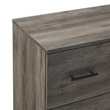 Walker Edison Mila Modern 6 Drawer Storage Buffet, 52 Inch, Grey Wash Walker Edison