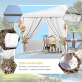 Outdoor Party Tent 10x30 Wedding White Tents for Parties, Heavy Duty Canopy Event Gazebo Shelter with 8 Removable Sidewalls Waterproof Party Wedding BBQ Events susici