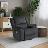 Signature Design by Ashley Draycoll Contemporary Power Rocker Recliner, Dark Gray Signature Design by Ashley