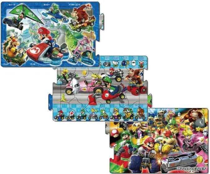Mario Puzzle Mario Kart Puzzle 3 Type Set 18/24/ 32 Pcs P.D.C