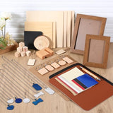 Tondiamo 118 Pcs Laser Material Engraving Explore Kit Laser Engraving Blanks Set Including Acrylic, Wood, Metal, PU Leather, Rock Materials for Laser Engraver Crafting Tondiamo