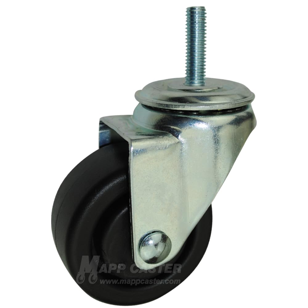 3 Inch Heavy Duty Workbench Casters, Fits on Husky Workbenches (2 Swivel Casters with Brake,2 Without) Mapp Caster