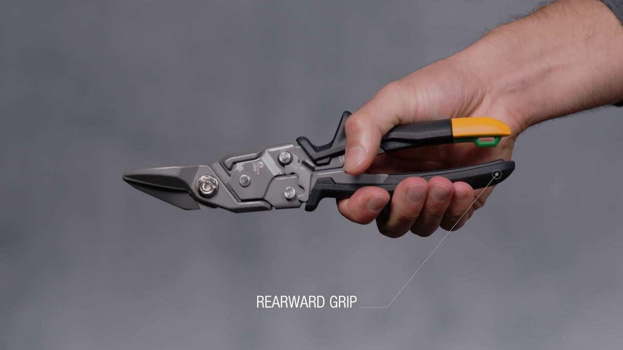 ToughBuilt - Right Cut Aviation Snips - One Handed Lock Operation - (TB-H4-60-R) ToughBuilt