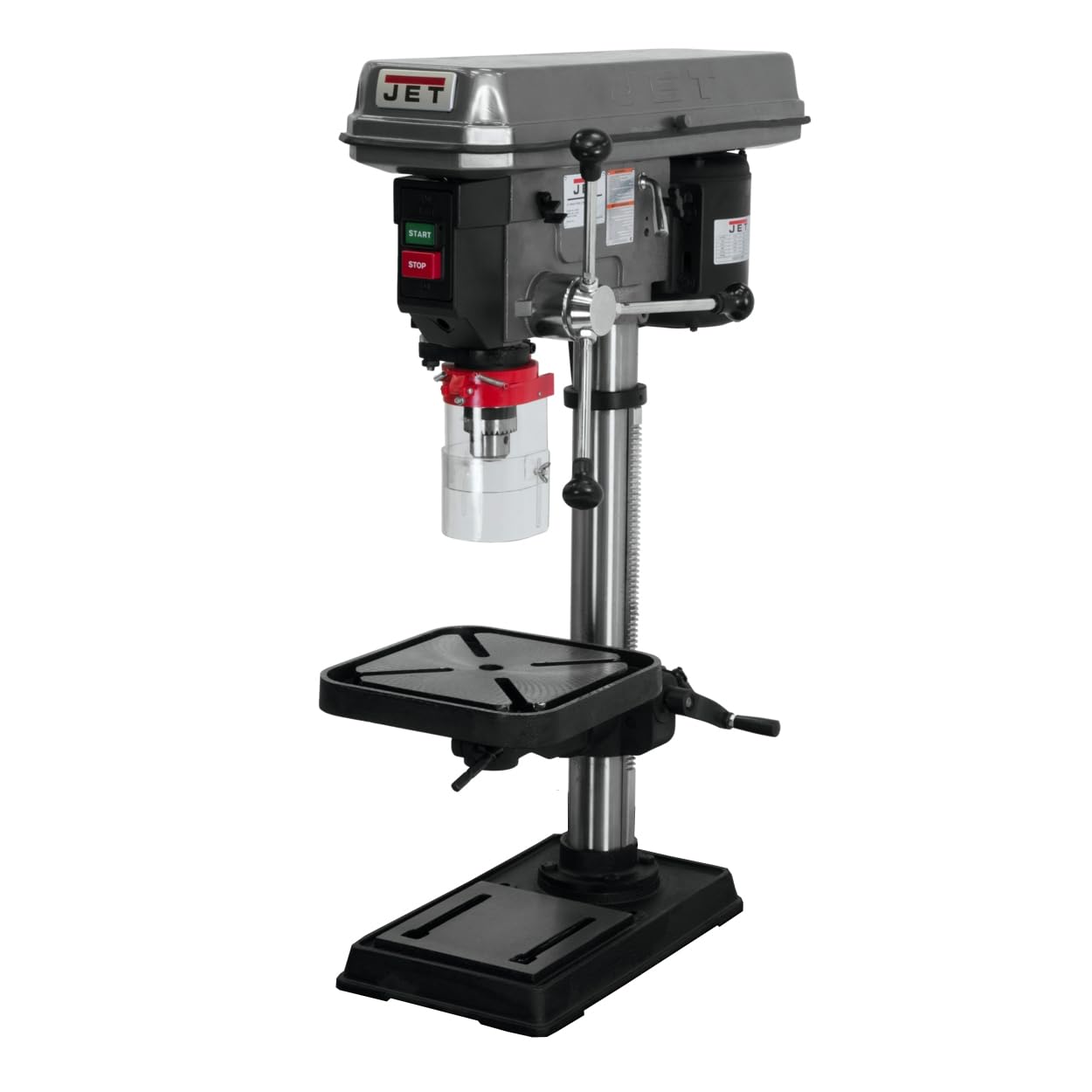 JET 15-Inch Benchtop Step Pulley Drill Press, 3/4 HP, 1Ph 115V (J-2530) - WoodArtSupply