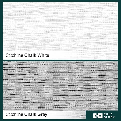 CHICOLOGY Panel Track Blinds for Sliding Glass Doors, 4 Panel Sliding Panels, Adjustable Track 46-86" W, Trimmable Height Up to 96" H, Light Filtering Privacy Room Divider, Chalk White CHICOLOGY