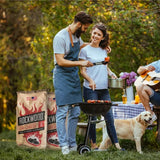 Rockwood Natural Lump Charcoal - Oak, Hickory & Cherry Hardwood Blend for High-Heat Grilling & Slow Smoking - Clean Burning BBQ Charcoal - No Fillers - Made in USA - 20 lbs (2 Packs) Rockwood