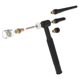 TOOLIOM 71Pcs TIG Welding Torch Accessories Kit Stubby Gas Lens Glass Cup Ceramic Cup Back Cap Kit for WP-17/18/26 TOOLIOM