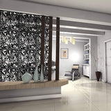 12＋4PCS KEIBIKEIDI Hanging Room Divider Screens Made of Environmentally PVC, Simple and Modern Black Hanging Panel Screen for Decoration Home, Livingroom,Bedroom, Kitchen, Dining Room,Hotel and Bar KEIBIKEIDI