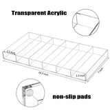 Acrylic Sunglasses Storage Organizer Tray Clear Display Case for Eyewear 6 Grid (1) Kenpal