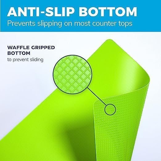 Bamboo Wood Cutting Board Set, Bamboo with 6 Color Coded Flexible Plastic Chopping Mats with Food Icons, Wooden Cutting Boards For Kitchen, Wooden Chopping Board Set Non Toxic Dishwasher Safe Cooler Kitchen