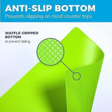 Bamboo Wood Cutting Board Set, Bamboo with 6 Color Coded Flexible Plastic Chopping Mats with Food Icons, Wooden Cutting Boards For Kitchen, Wooden Chopping Board Set Non Toxic Dishwasher Safe Cooler Kitchen