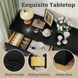 YESHOMY Dresser for Bedroom, Farmhouse 6 Drawers Dresser, Chest of Drawer Chest, Multi-Tier Clothing Storage Cabinet, Black YESHOMY