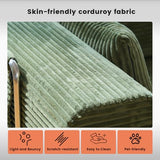 GEARIVY Folding Sofa Bed Convertable Corduroy Couch King Size Floor Sleeper 4-in-1 DIY Combination Modular Sofa Fold Out Futon Lounge Comfy Foldable Lazy cama for Living Room (Green, 39.37″S-HR) GEARIVY