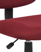 BOSS Office Products Perfect Posture Delux Fabric Task Chair Without Arms in Burgundy (B315-BY) BOSS