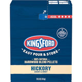 Kingsford 100% Natural Hickory Hardwood Blend Pellets - For All BBQ Grills & Smokers, 18 lbs Kingsford