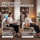 Dual Motor Executive Home Reclining Office Chair with Footrest - One-Click Electric Recline with Massage & Pillow Support Big and Tall PU Leather Ergonomic Desk Chair, High Back Wide Seat (White) COTYFLY