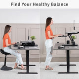 VIVO Black Height Adjustable 25 inch Standing Desk Converter, Compact Sit Stand Tabletop Monitor Riser Workstation, DESK-V001G VIVO