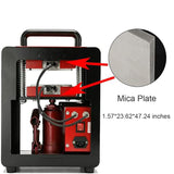 D9A91 5 Ton Portable Hydraulic Heat Press Machine 2.3 x 4.7 Inch Dual Heating Plate, red/black D9A91